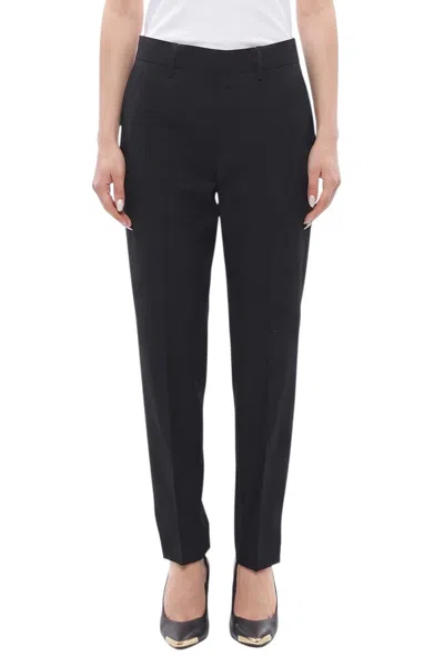 Dsquared2 Black Tailored Flat Front Pants In Animal Print