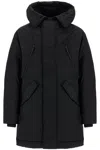 Dsquared2 Quilted Multipocket Parka With Hood In Black
