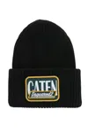 Dsquared2 Embroidered Patch Beanie Hat In Black
