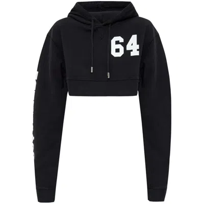 DSQUARED2 DSQUARED2 BLACK TOPS - HOODIES WOMEN