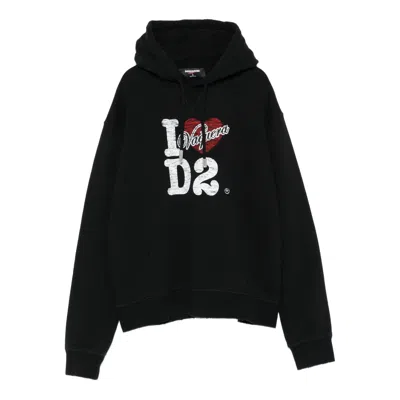 Dsquared2 Black Tops - Hoodies Women