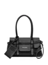 Dsquared2 Black Twin Medium Shoulder Bag In Black