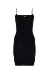 Dsquared2 Black Viscose Blend Mini Dress In Black