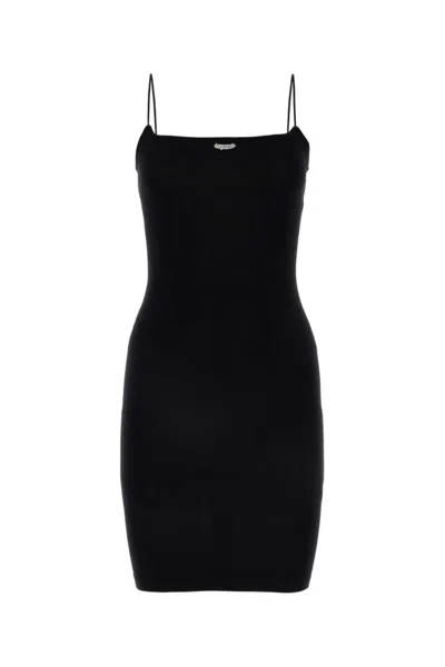 DSQUARED2 BLACK VISCOSE BLEND MINI DRESS