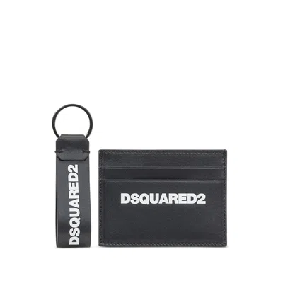 DSQUARED2 DSQUARED2 BLACK WALLETS & CARDHOLDERS MEN