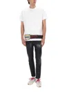 Dsquared2 Black Washedeffect Distressed Jeans In White