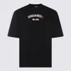 DSQUARED2 DSQUARED2 BLACK, WHITE AND RED COTTON T-SHIRT
