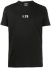 Dsquared2 Black White Cotton T-shirt In Black