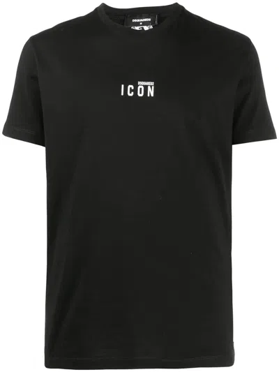 Dsquared2 Black White Cotton T-shirt