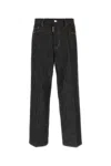 Dsquared2 Black Wide-leg Jeans In Black
