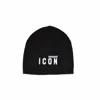 Dsquared2 Dsquared Women Black Wool Blend Beanie Hat In Black