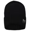 Dsquared2 Black Wool Blend Beanie