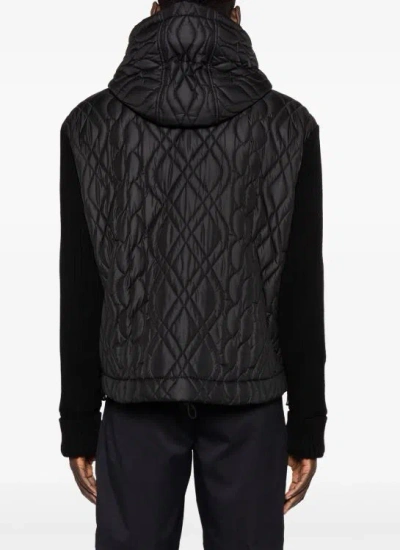 Dsquared2 Black Wool Blend Hooded Jacket