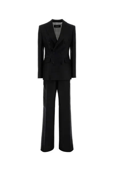 DSQUARED2 BLACK WOOL BLEND TAILLEUR