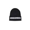 Dsquared2 Wool Logo Hat In Black