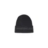 Dsquared2 Knit Folded Cuff Wool Beanie In Black