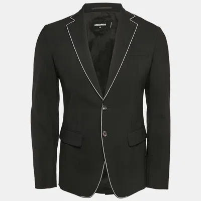 Pre-owned Dsquared2 Black Wool Single Breasted Blazer S