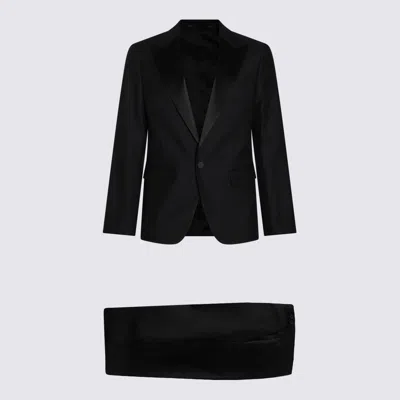 Dsquared2 Black Wool Suits