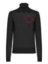 Dsquared2 Woman Turtleneck Black Size L Virgin Wool In Black