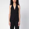 Dsquared2 Black Wool Waistcoat In Black