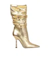 Dsquared2 Blair Pointed Toe Boots In Gold