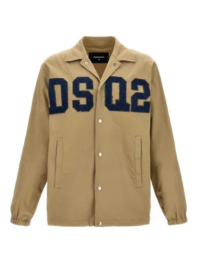 Dsquared2 Dsq2 Coach Jacket In Beige