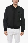 Dsquared2 Blazer Cardigan Fit Con Logo In Spugna