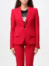 Dsquared2 Logo-plaque Single-breasted Blazer In Rot