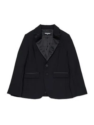 Dsquared2 Blazer Monopetto In Black