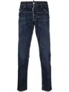 Dsquared2 Bleach-effect Skinny Denim Jeans In Blue