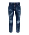 Dsquared2 Bleached-effect Skinny Jeans In Blue