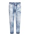 Dsquared2 Bleached Slim-leg Jeans In Blue