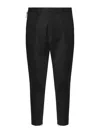 Dsquared2 Headquarters Skinny Techno Cropped Trousers In Negro