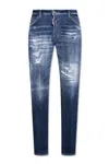 Dsquared2 Blue Distressed Jeans In Blue