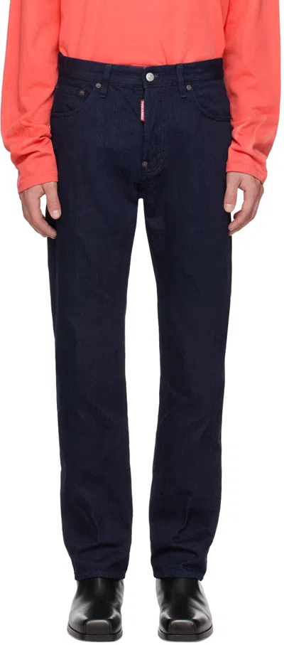 Dsquared2 Blue 642 Jeans In 470 Navy Blue