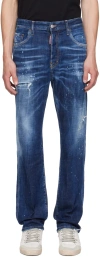 Dsquared2 Blue 642 Jeans In 470 Navy Blue