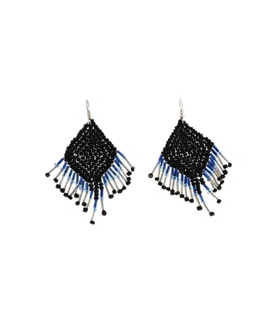 Dsquared2 Blue Beaded Earrings In Multi