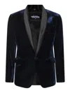 Dsquared2 Giacca In Velluto Blu Notte Uomo In Blue