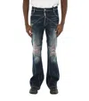 Dsquared2 Blue Bootcut Mid Rise Jeans In Blue