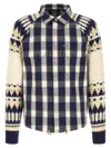Dsquared2 Classic Check Drawstring Shirt In Blue