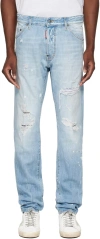 Dsquared2 Blue Cool Guy Jeans In 470 Navy Blue