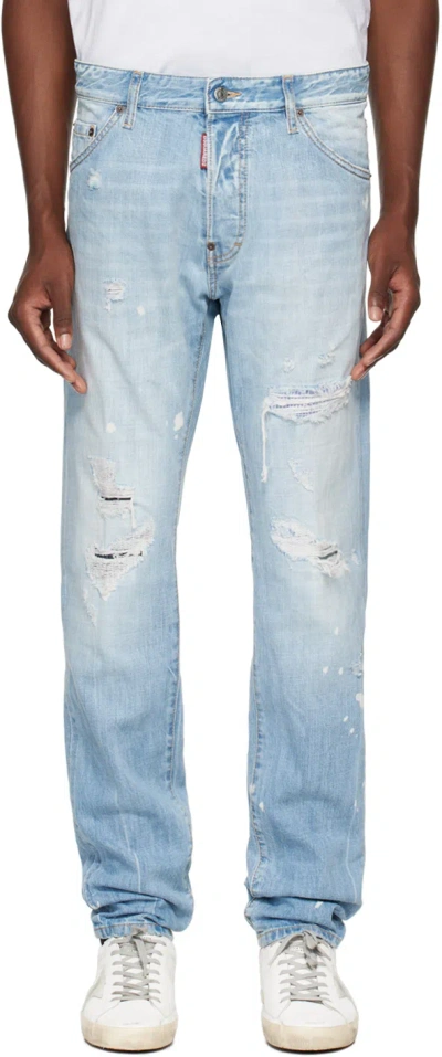 Dsquared2 Blue Cool Guy Jeans In 470 Navy Blue