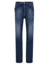 Dsquared2 'cool Guy' Blue Jeans With Logo Patch In Blue