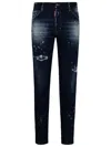 Dsquared2 Blue Cotton Blend Jeans Men In Blue