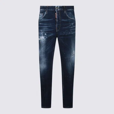 Dsquared2 Blue Cotton Denim Jeans