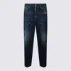 Dsquared2 Blue Cotton Denim Jeans