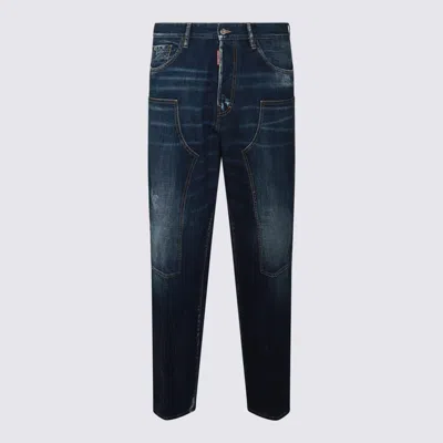 Dsquared2 Blue Cotton Denim Jeans