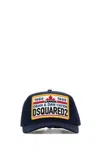 Dsquared2 Collegiate Logo Patch Baseball Cap In Blue