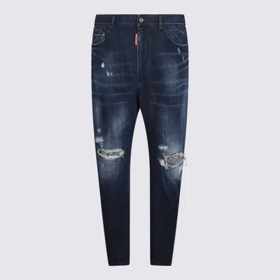 Dsquared2 Blue Cotton Jeans
