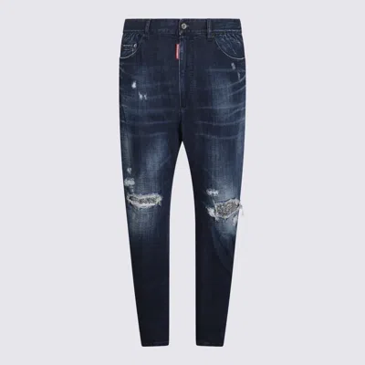 Dsquared2 Blue Cotton Jeans